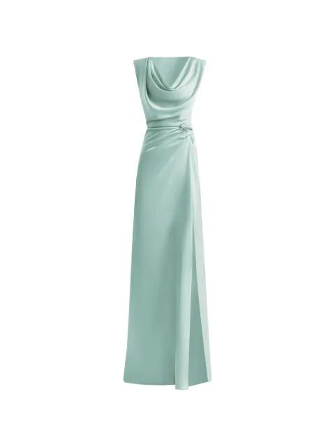 cowl-neck draped dress by GEMY MAALOUF