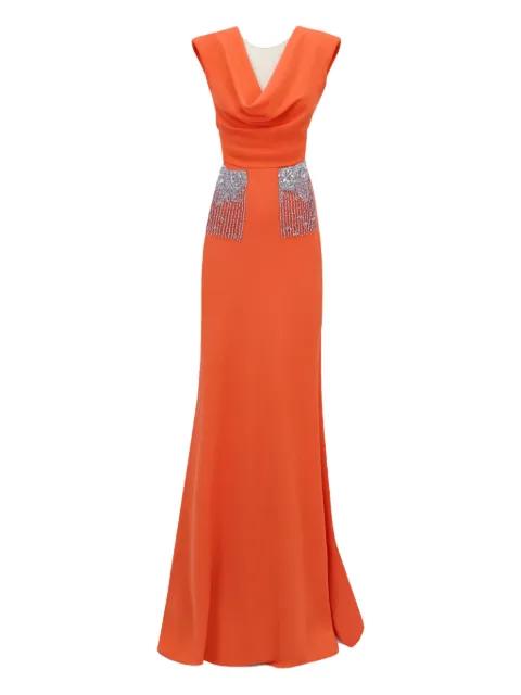 cowl-neckline dress by GEMY MAALOUF