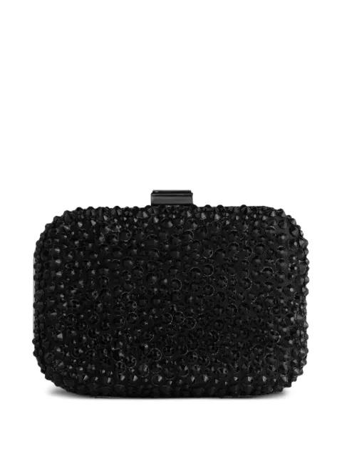 crystal-embellished crepe clutch bag by GEMY MAALOUF