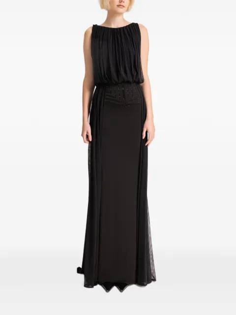 draped maxi dress by GEMY MAALOUF