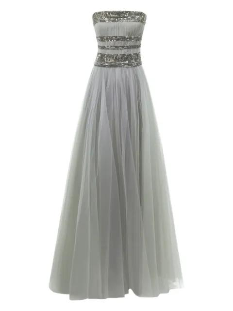 embellished corset tulle gown by GEMY MAALOUF