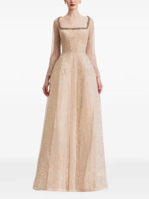 embellished maxi dress by GEMY MAALOUF