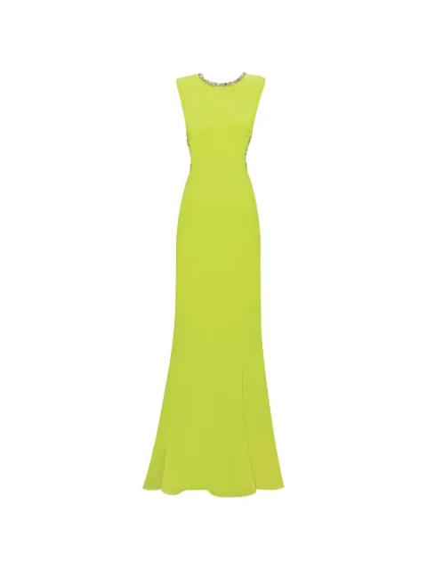 embellished open-back maxi dress by GEMY MAALOUF