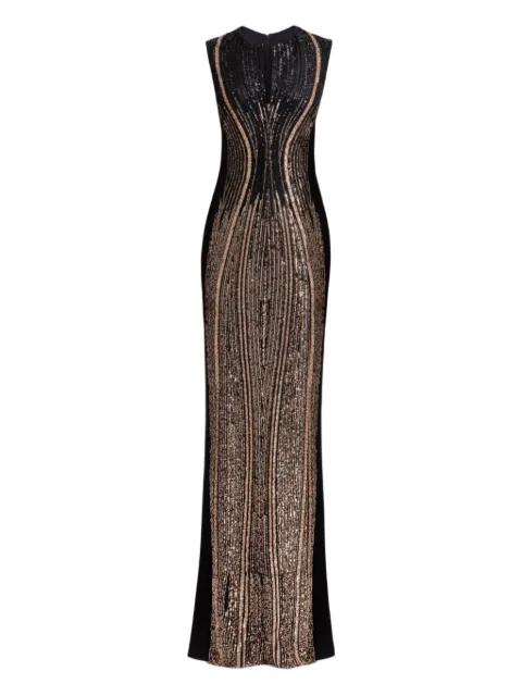 embellished sleeveless maxi dress by GEMY MAALOUF