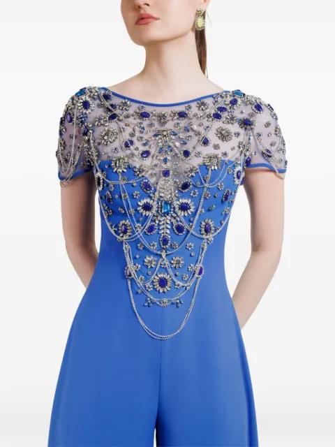 embellished wide-legs jumpsuit by GEMY MAALOUF