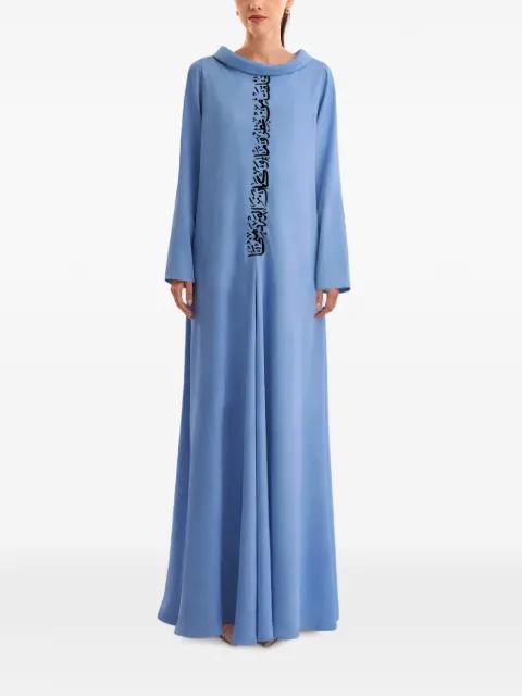 embroidered maxi dress by GEMY MAALOUF