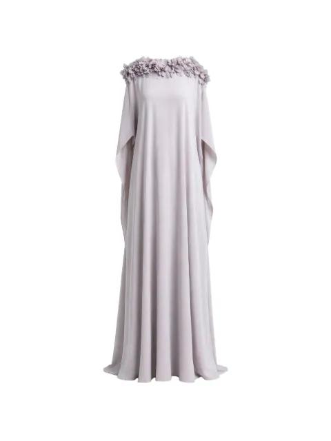 floral-embellished kaftan dress by GEMY MAALOUF