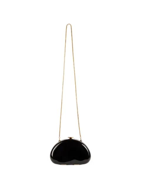 glossy-effect chain-strap clutch by GEMY MAALOUF