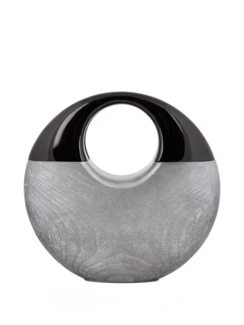 glossy-effect clutch bag by GEMY MAALOUF