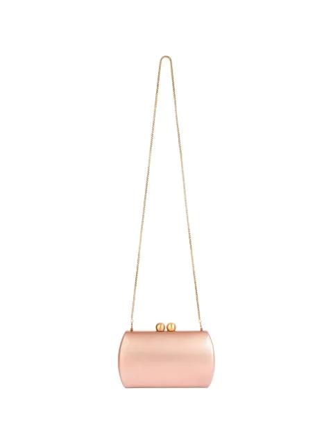 hard-shell wooden clutch bag by GEMY MAALOUF