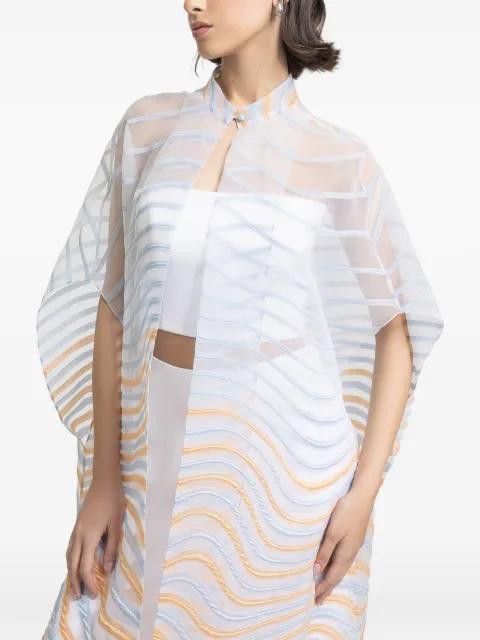 high-collar cape by GEMY MAALOUF