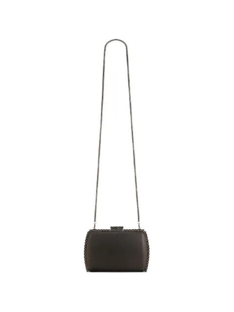 leather clutch bag by GEMY MAALOUF