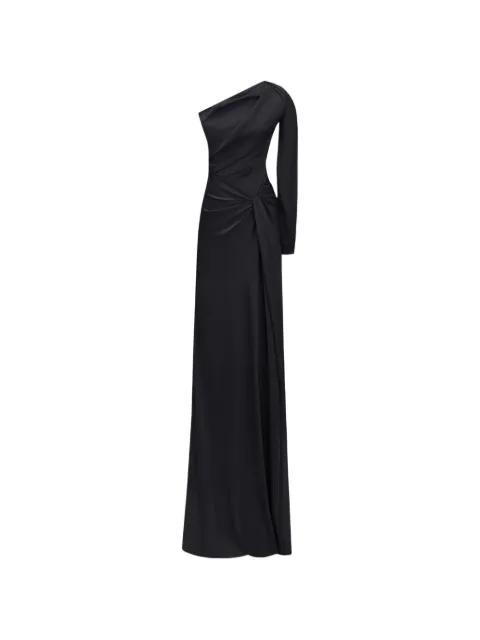 one-shoulder draped maxi dress by GEMY MAALOUF