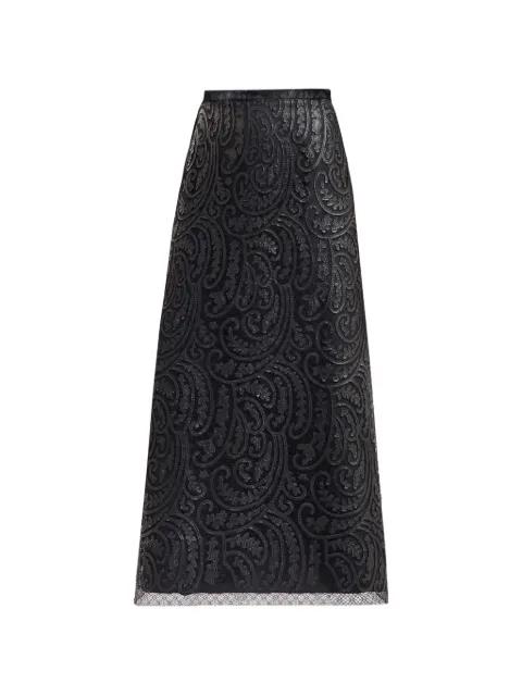 paisley patterned midi skirt by GEMY MAALOUF