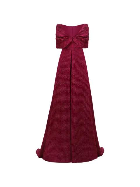 plunging V-neck maxi dress by GEMY MAALOUF