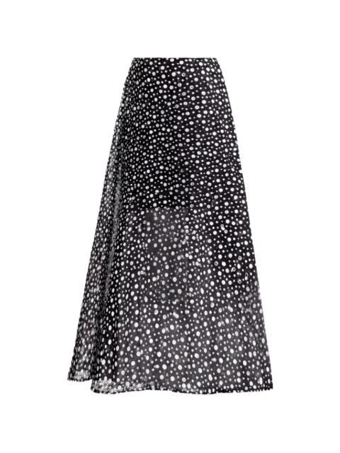 polka dot midi skirt by GEMY MAALOUF