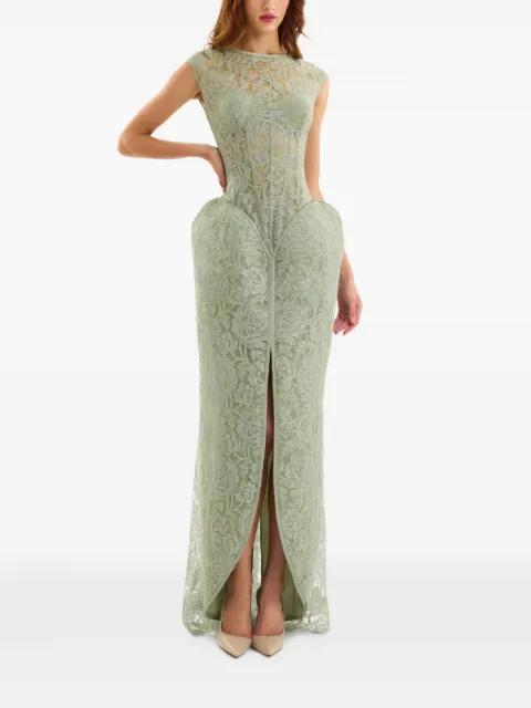 sculpted maxi dress by GEMY MAALOUF