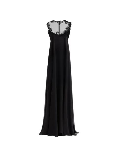 sleeveless open-back gown by GEMY MAALOUF