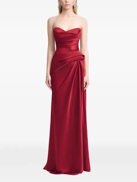 strapless maxi dress by GEMY MAALOUF