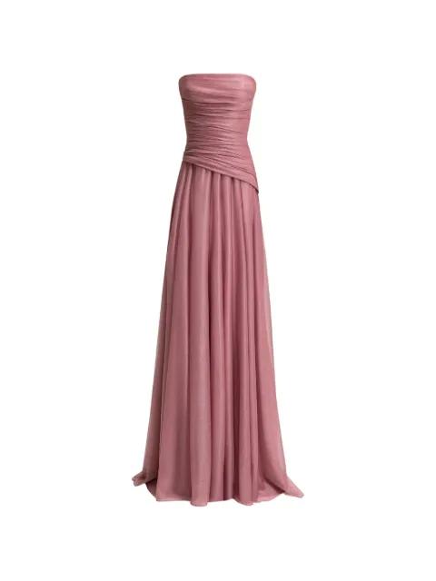 strapless shimmer-finish gown by GEMY MAALOUF