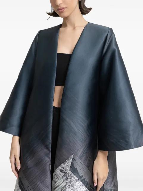 structured geometric cape by GEMY MAALOUF