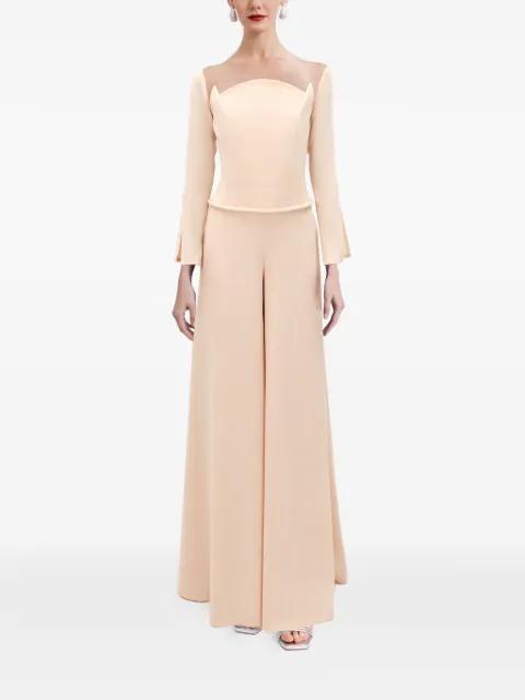 structured-neckline jumpsuit by GEMY MAALOUF