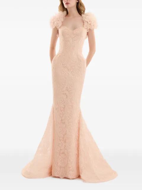 sweetheart-neck maxi dress by GEMY MAALOUF