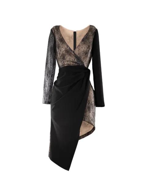 wrap-design mini dress by GEMY MAALOUF