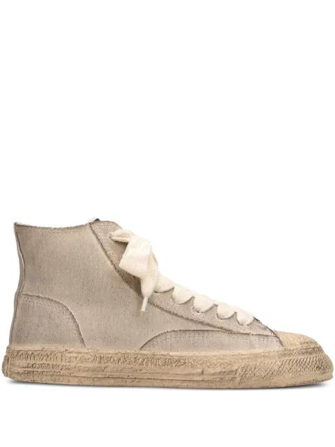 Roy high-top smudged sole sneakers by GENERAL SCALE.