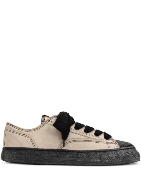 Roy smudged canvas sneakers by GENERAL SCALE.
