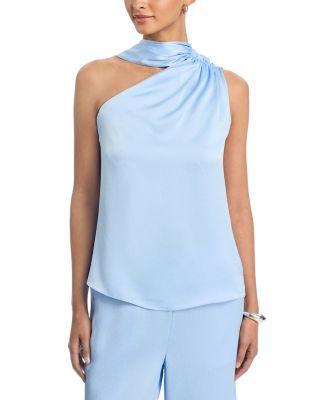 Caliope Hammered Satin Scarf Blouse by GENERATION LOVE