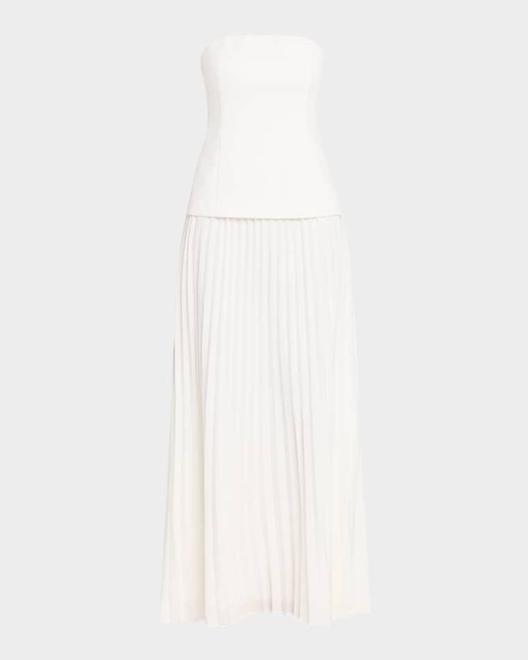 Cody Pleated Strapless Dress by GENERATION LOVE