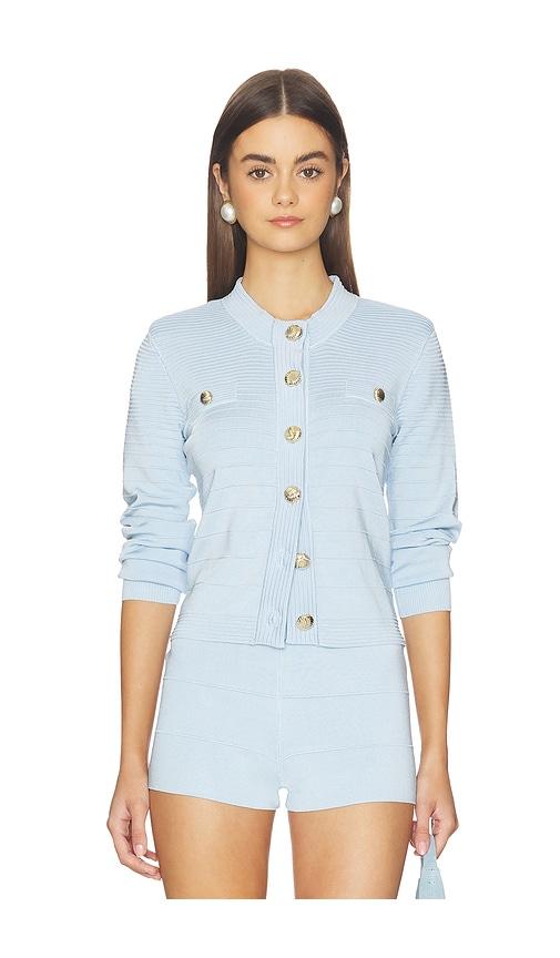 Generation Love Lilla Bandage Cardigan in Baby Blue by GENERATION LOVE