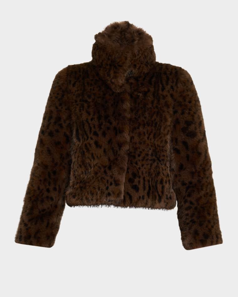 Lexy Leopard Faux Fur Jacket by GENERATION LOVE