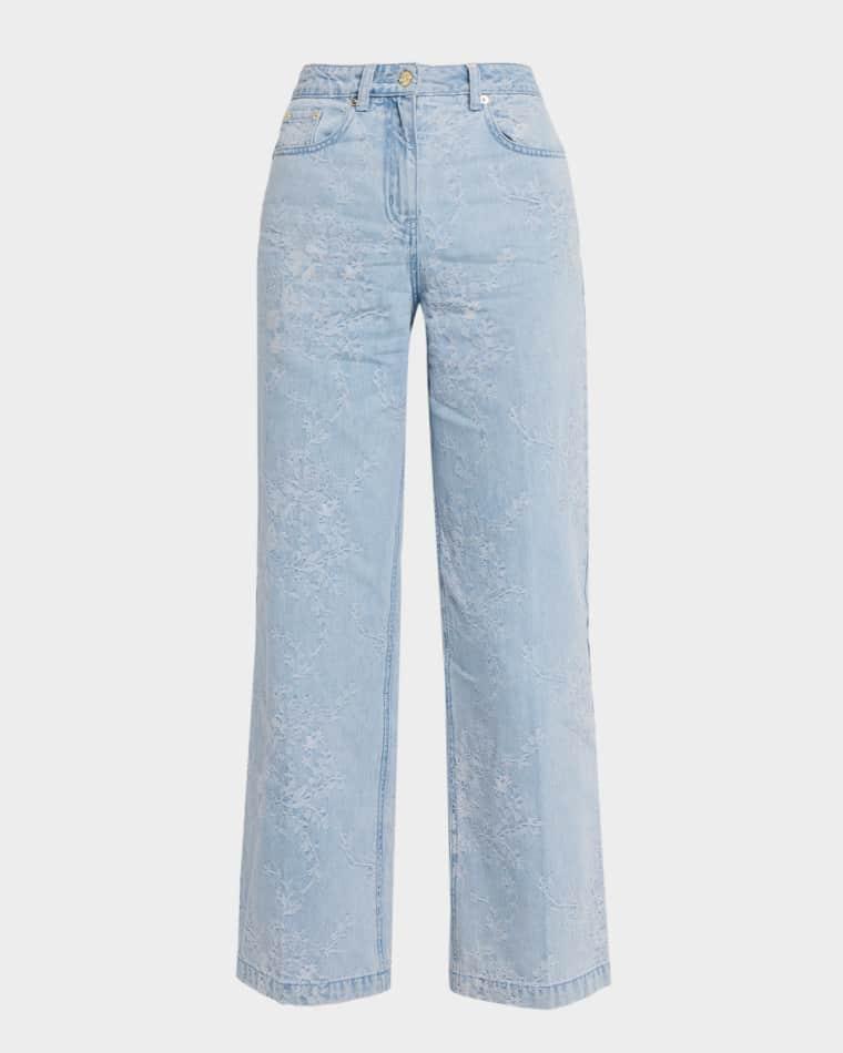Milagro Floral Jacquard Jeans by GENERATION LOVE