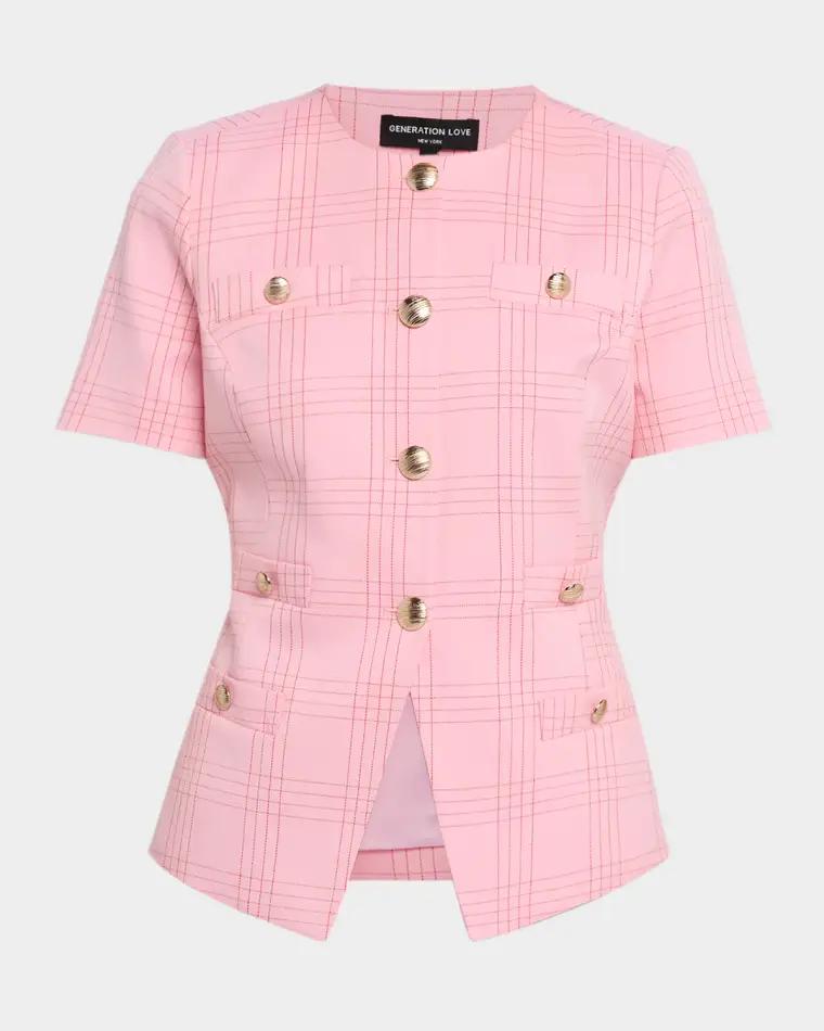 Reyes Windowpane Suiting Jacket by GENERATION LOVE