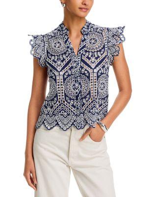 Romy Eyelet Shirt by GENERATION LOVE