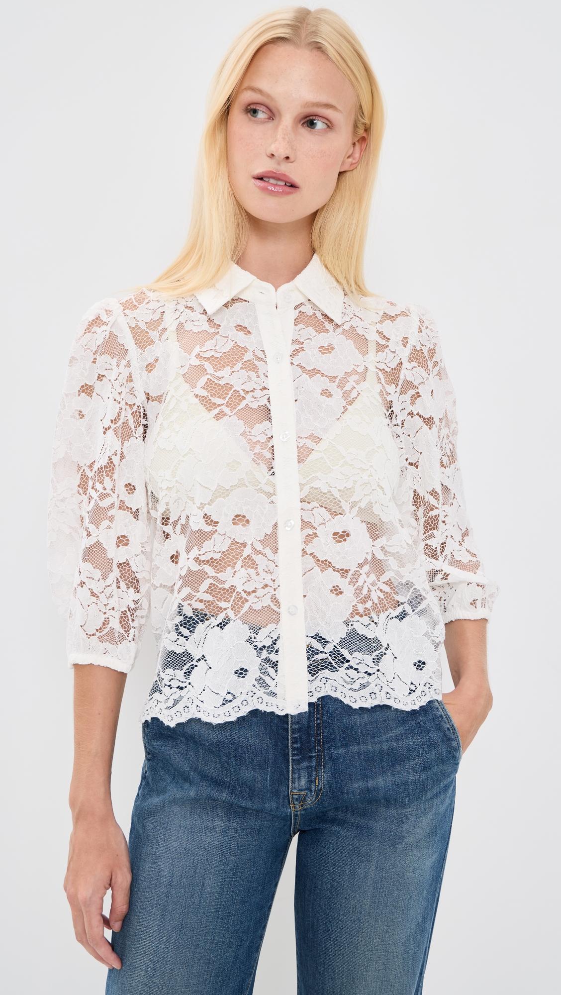 Tammy Mesh Lace Shirt by GENERATION LOVE