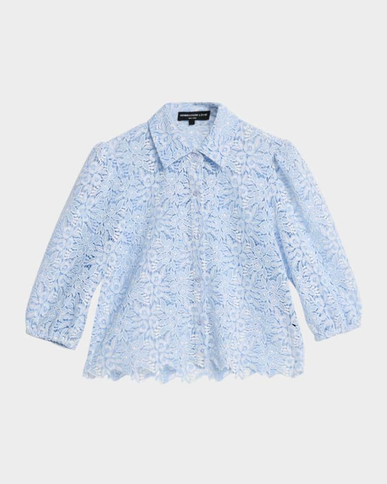 Tammy Two-Tone Lace Blouse by GENERATION LOVE