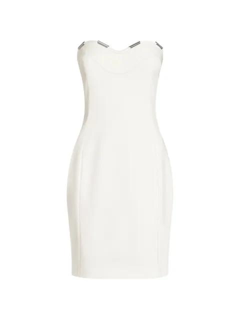 Cady sweetheart-neck midi dress by GENNY