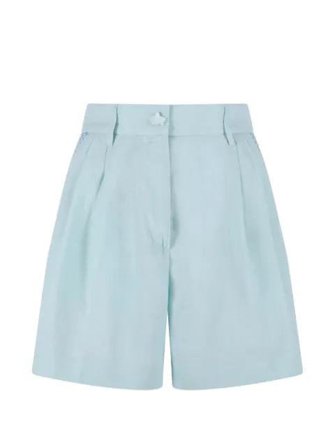 Genny embroidered pleated shorts by GENNY