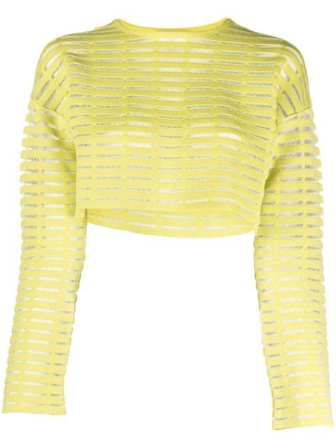Iconic gusset-detail cropped top by GENNY