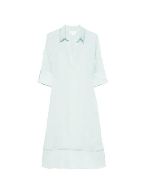 V-neck stitch midi dress by GENNY
