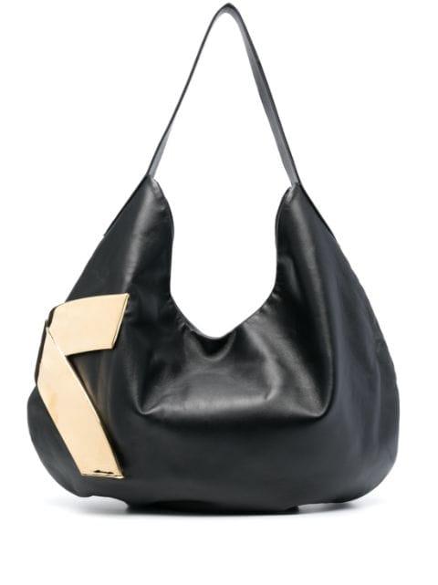 X-shaped hardware shoulder bag by GENNY