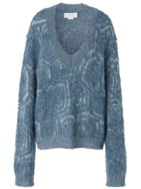 animal-pattern pullover by GENNY