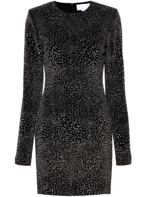animalier velvet mini dress by GENNY