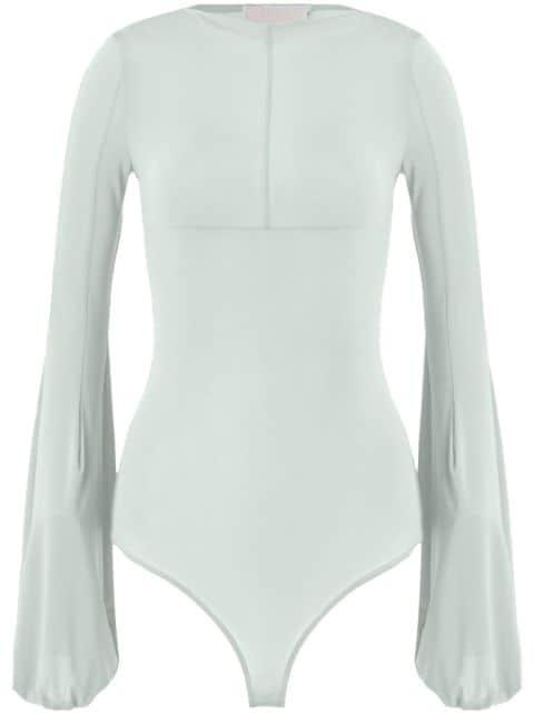 balloon sleeve bodysuit by GENNY