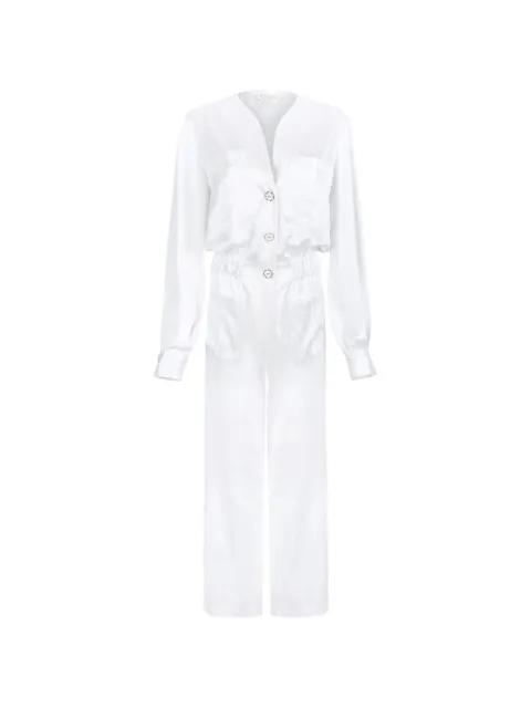 button-up elasticated-waist jumpsuit by GENNY