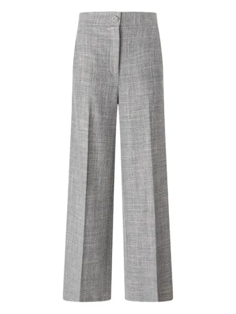 crown-plaque wide-leg trousers by GENNY
