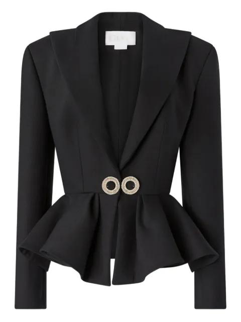 crystal-embellished peplum jacket by GENNY